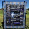 Some Heroes Wear A Cape Mine Wears Kevlar Quilt Blanket Ht10  Quilt